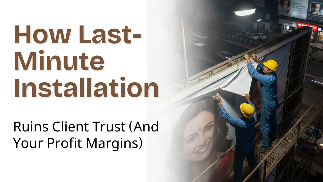 How Last Minute Installation Ruins Client Trust (And Your Profit Margins)